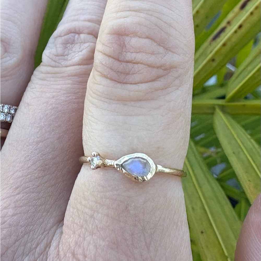 Misa Jewelry Guiding Light Yellow Gold Ring Size 6.5